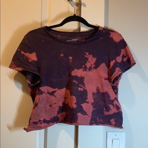 Tie dye cropped shirt!